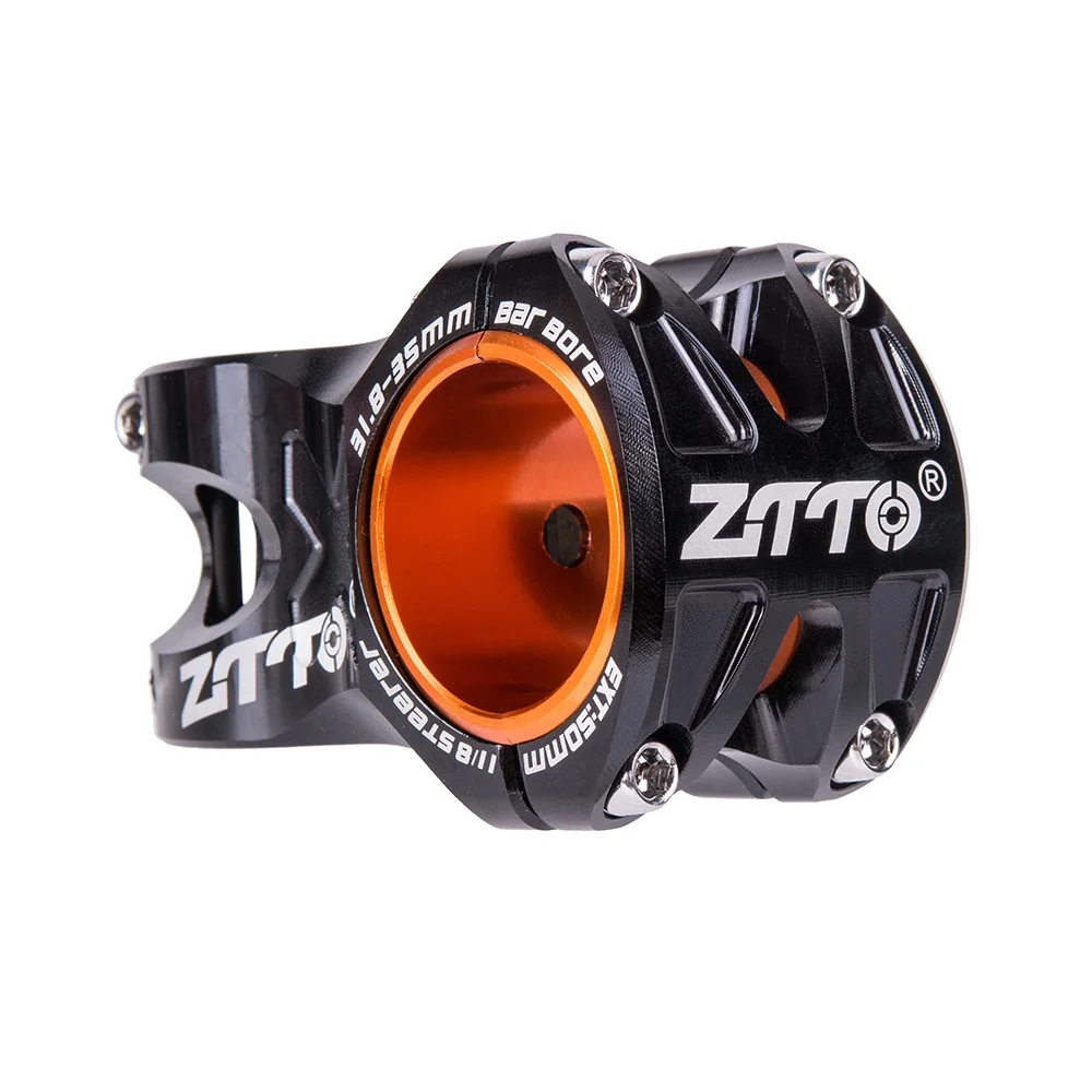 ZTTO MTB 50 mm Vorbau CNC 35 mm 31,8 mm Lenker Fahrrad Ultraleicht 0 Grad Aufstieg Langlebig DH AM Enduro 28,6 mm Gabelschaft Mountainbike – Detail 1