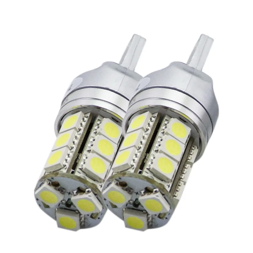 Amywnter 12V T20 W21/5W w16w Led Dual Light Mode Function WY21W Yellow White car Brake Bulbs