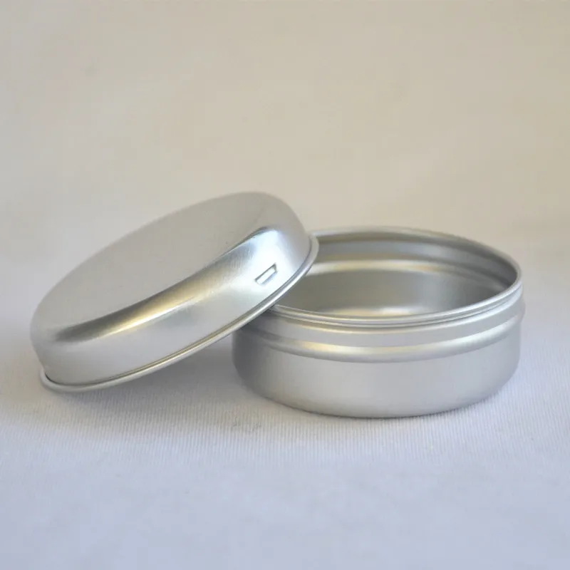 

100pcs 30g Aluminum Metal Cosmetic Refillable Container Professional Cosmetics Container Cream Jar Pot Bottle Wholesale