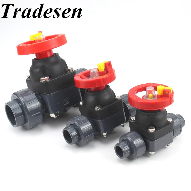 

1Pcs I.D20-50mm UPVC Gate Diaphragm Valve Aquarium Fish Tank Pipe Fittings Garden Home Irrigation Watering Tube Connector