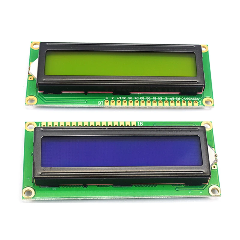 LCD1602 1602 LCD Module Blue / Yellow Green Screen 16x2 Character LCD Display PCF8574T PCF8574 IIC I2C Interface 5V for Arduino