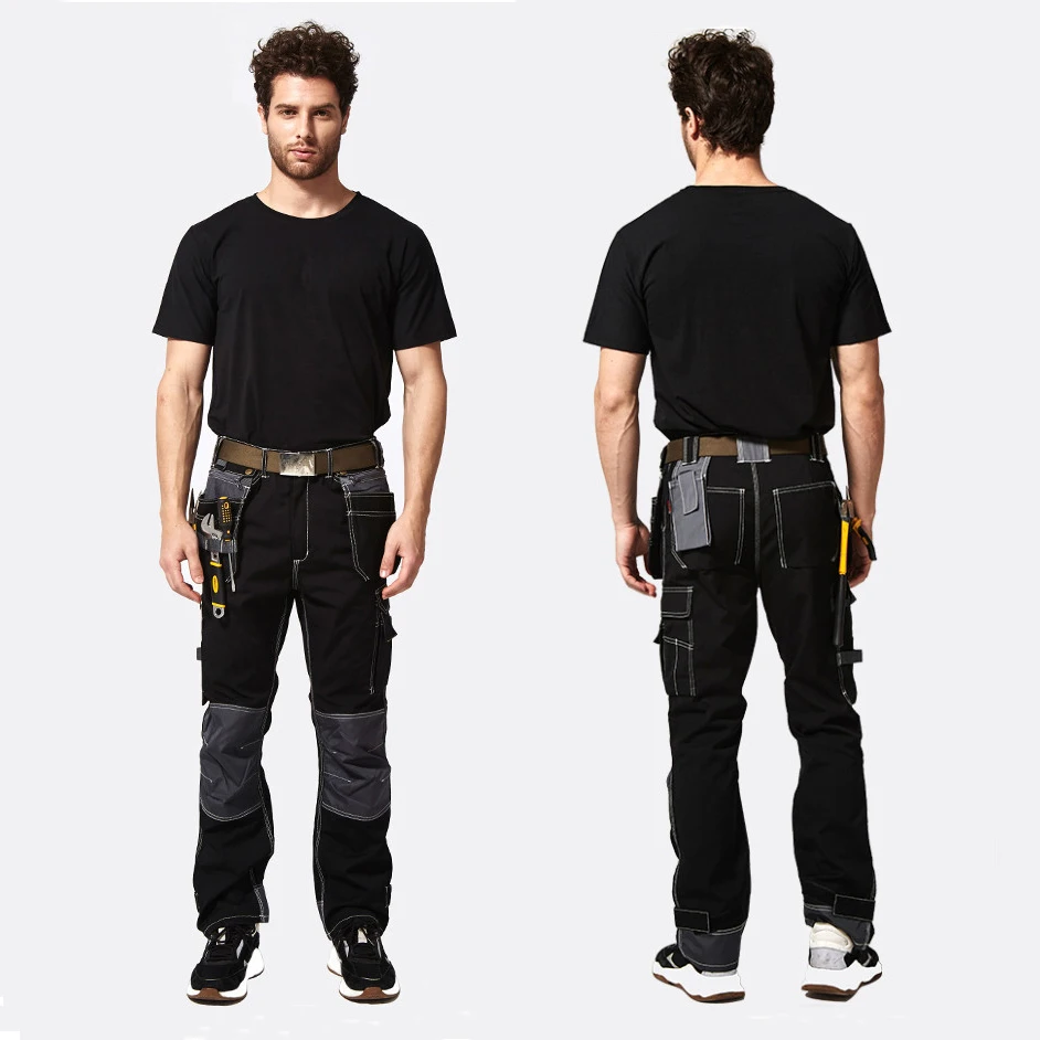 

Work Pants In Cargo Pants Men's Workwear Working Pants Tool Trouser Black Work Trousers Men Workwear