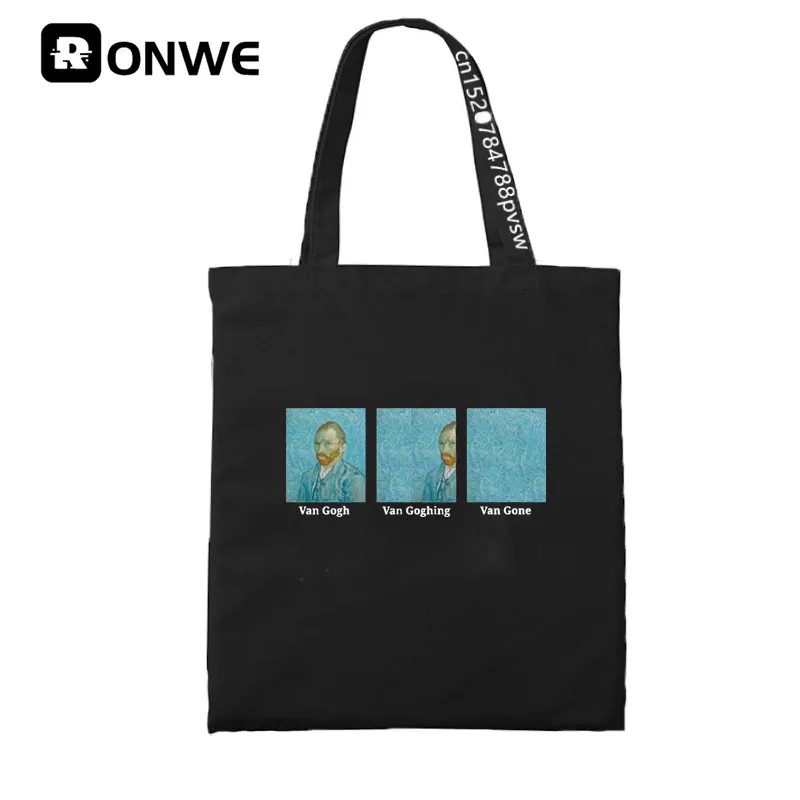 Funny Women Shopping Canvas Bag Female Girl Tote Eco 90s Style Black Queen Shopper Shoulder Shool Bags,Drop Ship