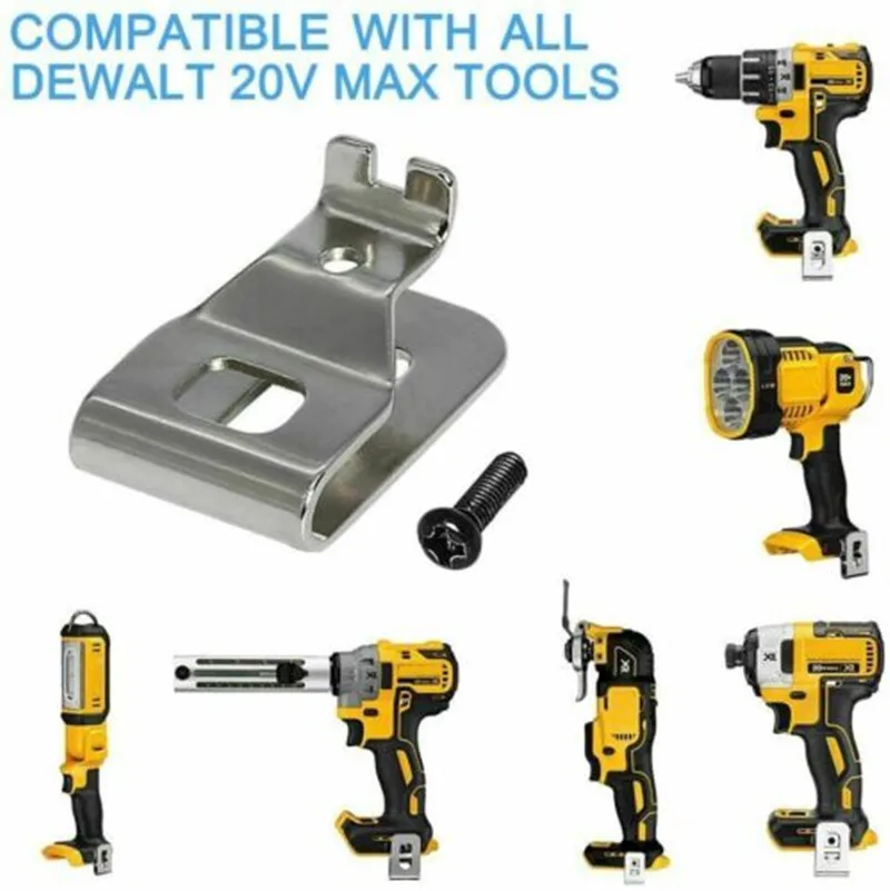 Gancho y tornillo de Clip de cinturón Dewalt, 659916-00sv, 12V, 18V, 20V, DC855KA, DCF827KL, DCF826KL, DCF826, DC825B