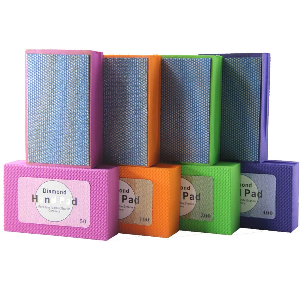 4Pcs/Lot Hand Polishing Pad Polish Grinding Glass Ceramic Tile Diamond Abrasive pads For Stone