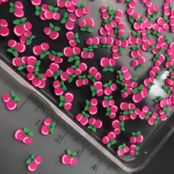 60g Cherry Polymerclay,Soft Clay Sprinkle For Kids Diy/Craft Diy Making/Nail Art/Scrapbook Decoration/Craft Filler