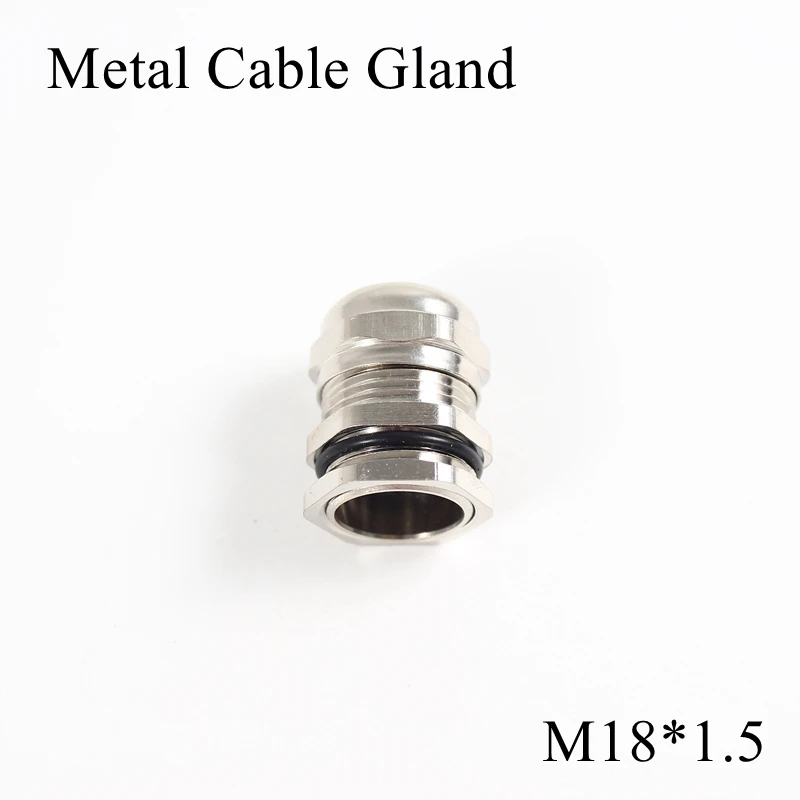 1piece/lot M18 Metal Cable Gland IP68 Waterproof Nickel Brass Connector Glands For 5-10mm Electric Wire M18*1.5 Copper Joint