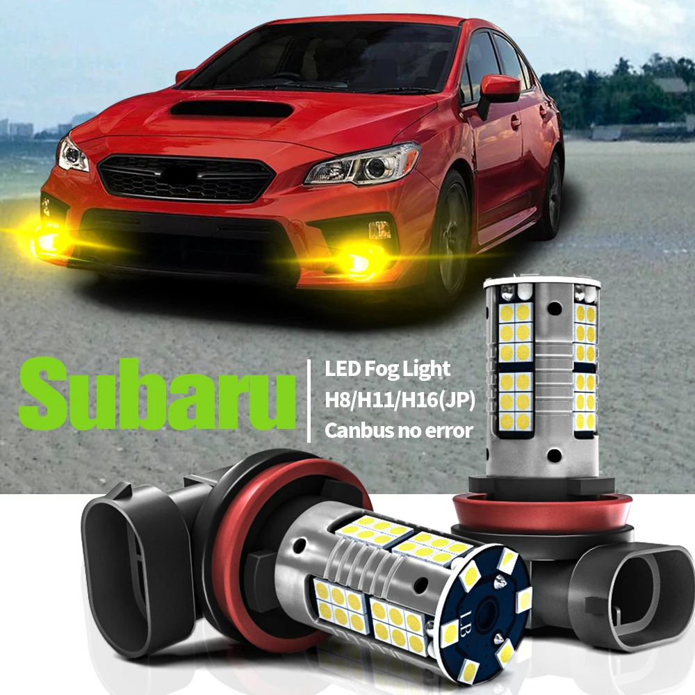 

2pcs LED Fog Light Blub Lamp Canbus H8 H11 H16 For Subaru Forester 2013-2019 WRX STI Outback 2010-2019 Legacy 2009-2019 Impreza