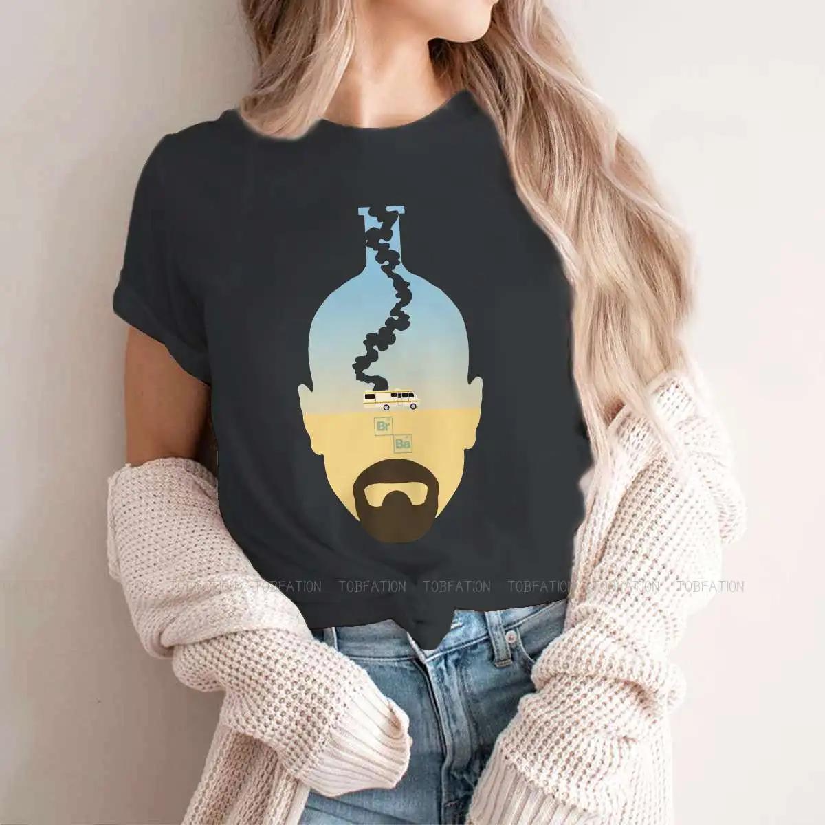 Br Ba Essential Female Shirts Breaking Bad Walter White TV Show Big size Vintage Women Clothes Harajuku Casual Feminine Blusas