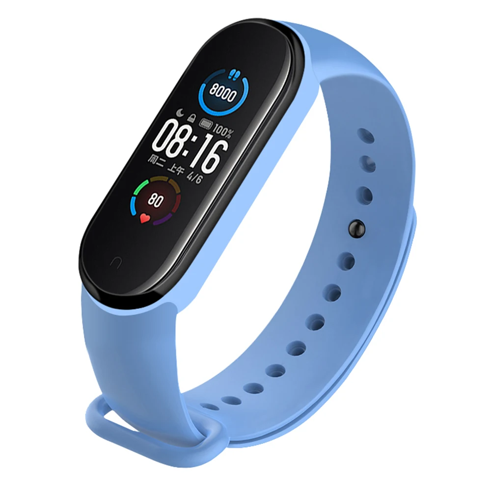 Bracelet de montre en Silicone pour Xiaomi Mi Band 7 6 5 4 3, accessoires de montre intelligente