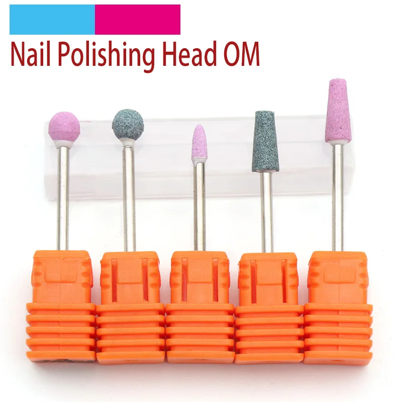 1pc Quartz 2.35mm Shank Nail Grinding Head Milling Manicure Cutter for Pedicure Machine Sander Drill Bit Polishing Electric Tool