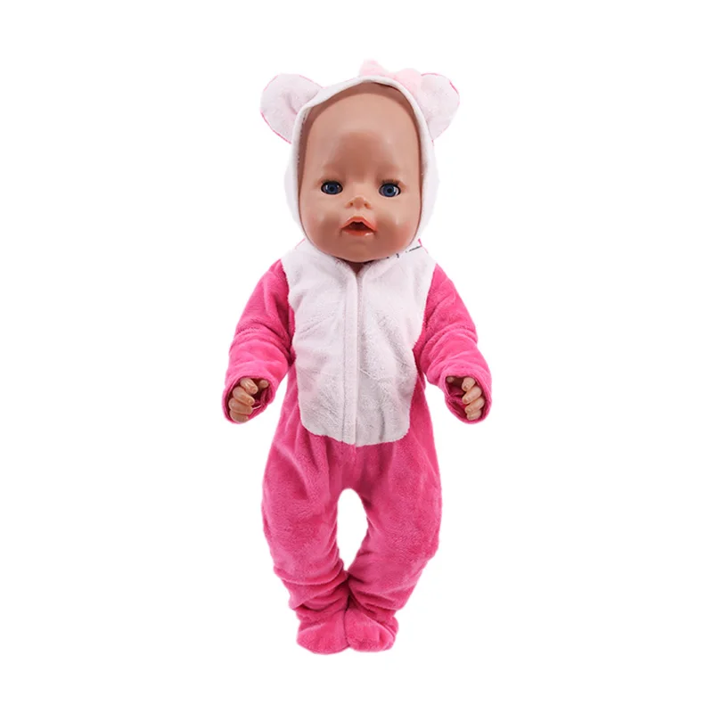 43 cm Baby noworodki ubrania dla 18 Cal amerykańska lalka dziewczyna zabawki 17 Cal Reborn dla dzieci akcesoria dla lalki ubranka nasze pokolenie