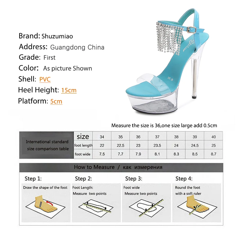 Scarpe con plateau sandali estivi gladiator heels Pole Dance nuovi sandali con tacco alto Clear tacchi alti diamanti scarpe da donna Striper