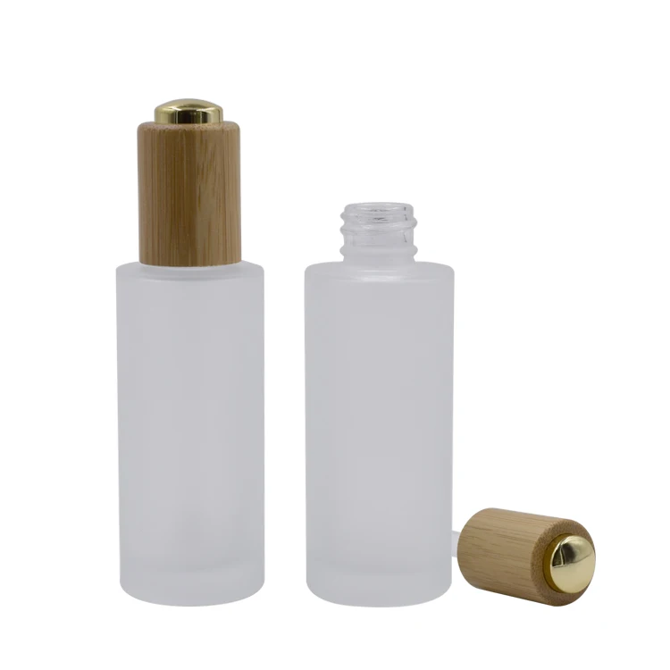 

engraving logo empty cosmetic containers 30ml 50ml 100ml 120ml 150ml frosted glass bottle dropper bottle 30ml