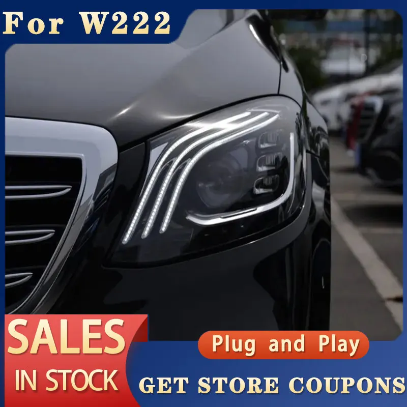 For Benz W222 Headl ights 2014-2019 S350 S400 S450 W223 LED Headlight DRL LED of the daytime running lights turn signals