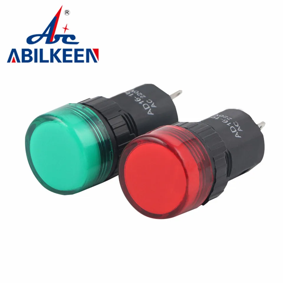 AD16-16E 16mm Indicator Light Signal Lamp 12V 24V 220V 16MM Switch