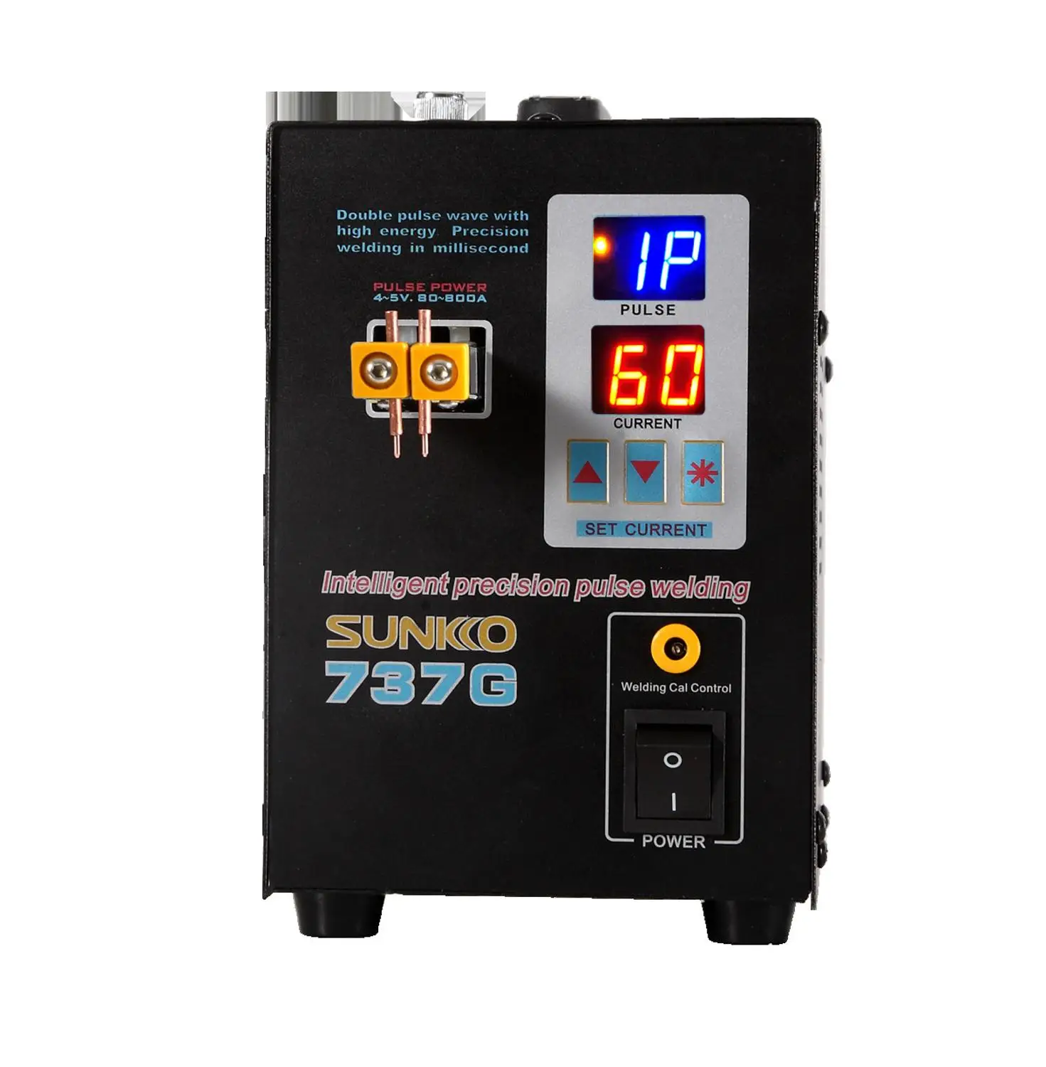 SUNKKO 737G battery spot welder 1.5kw precision pulse spot welder led light welding machine used 18650 battery pack spot welders