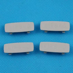 Gray 4Pcs AIRBAG Airbag A B C Pillar Insert Trim Cover Badge For CC Golf Jetta Passat Polo Touran 5G0853437 1K0853437 3C0853437