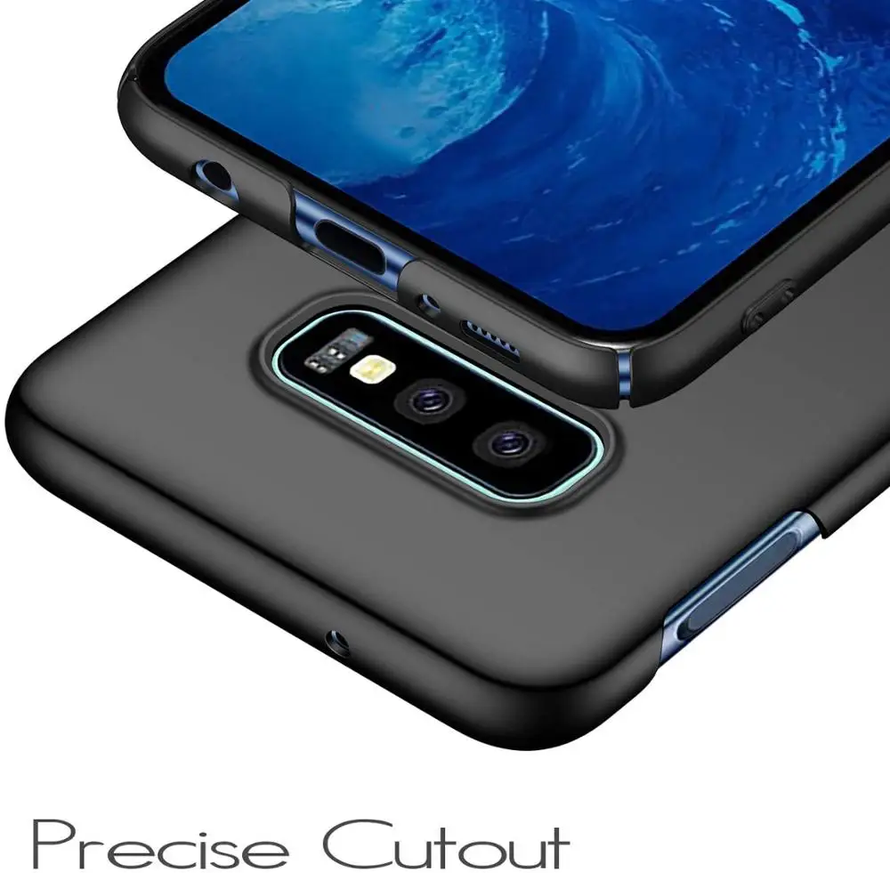 Case For Samsung Galaxy S10E Super Hard Matte Black Full Cover Back Phone Case For Galaxy S10E Ultra-Thin Shockproof PC Cover