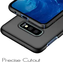 Case For Samsung Galaxy S10E Super Hard Matte Black Full Cover Back Phone Case For Galaxy S10E Ultra-Thin Shockproof PC Cover