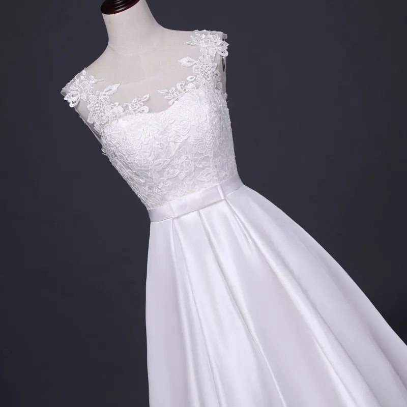 Vestido de casamento elegante com apliques, Querida vestidos para noiva, Vestidos de casamento, Festa, MF0136