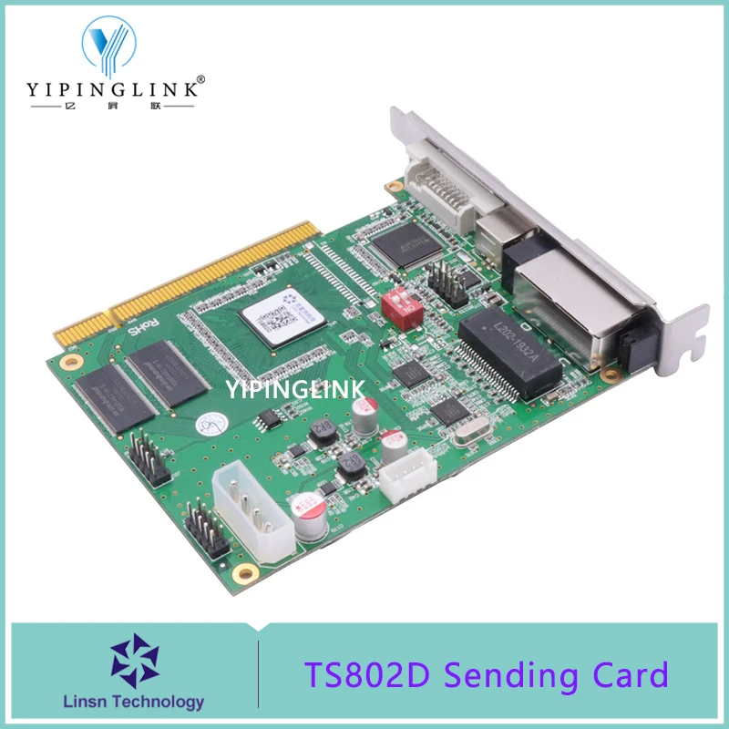 Linsn Verzenden Kaart TS802D Controller Voor Indoor En Outdoor Led Video Wall Controller P2.5 P3 P4 P5 P6 P8 P10 led Display Driver