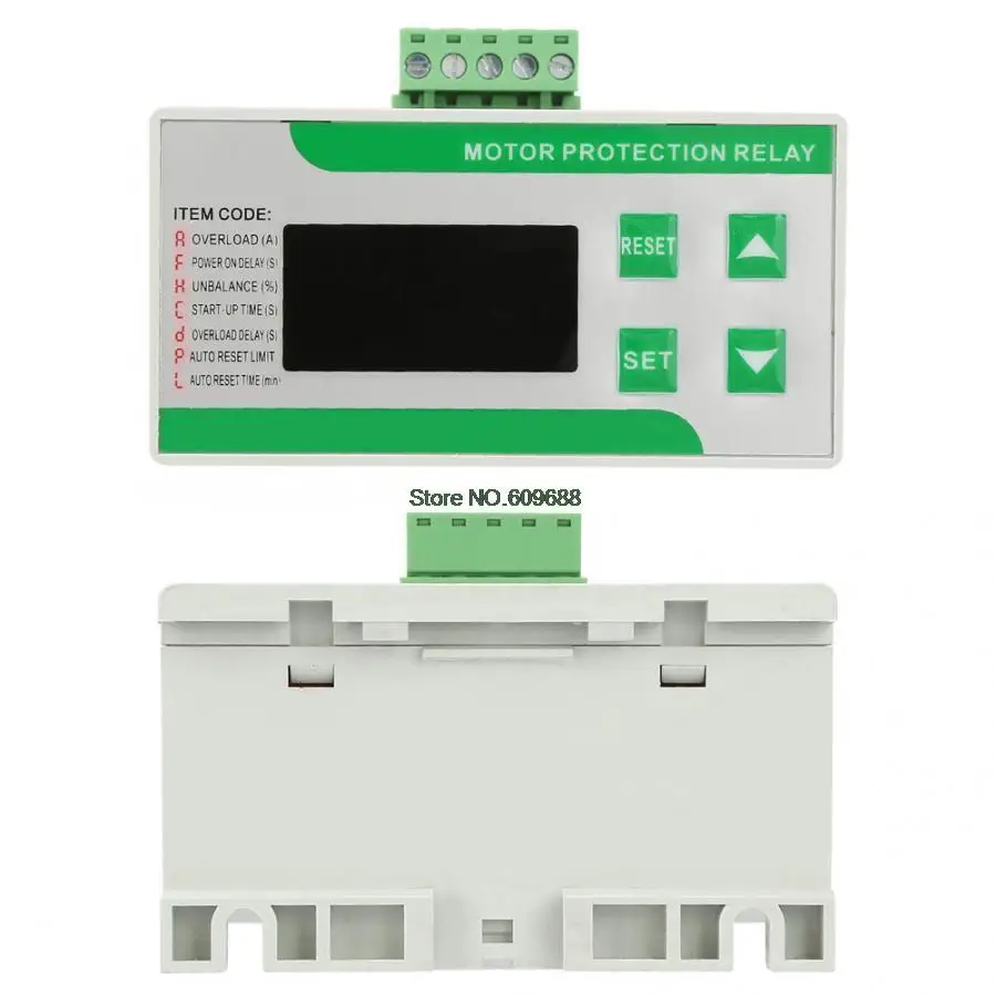 

220/380V AC Digital Electric Motor Protector 2-99A Overload Phase Loss Protector with Display