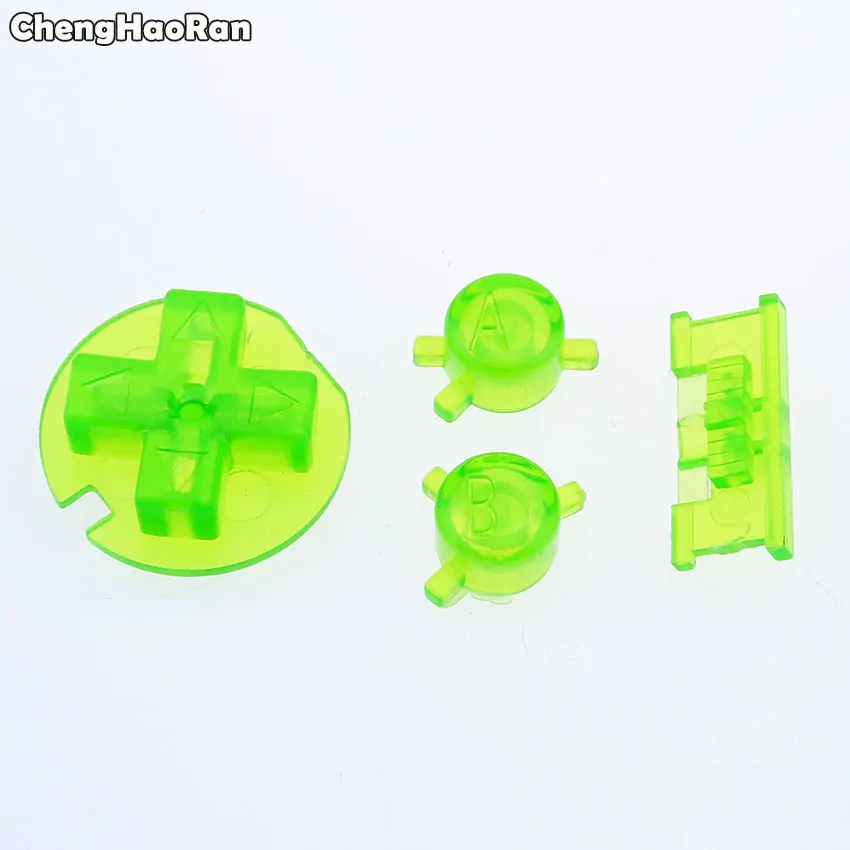 طقم أزرار ملون من chenghaئران لاستبدال لون Gameboy لوحدة تحكم ألعاب GBC زر إيقاف التشغيل أزرار وسادات B D