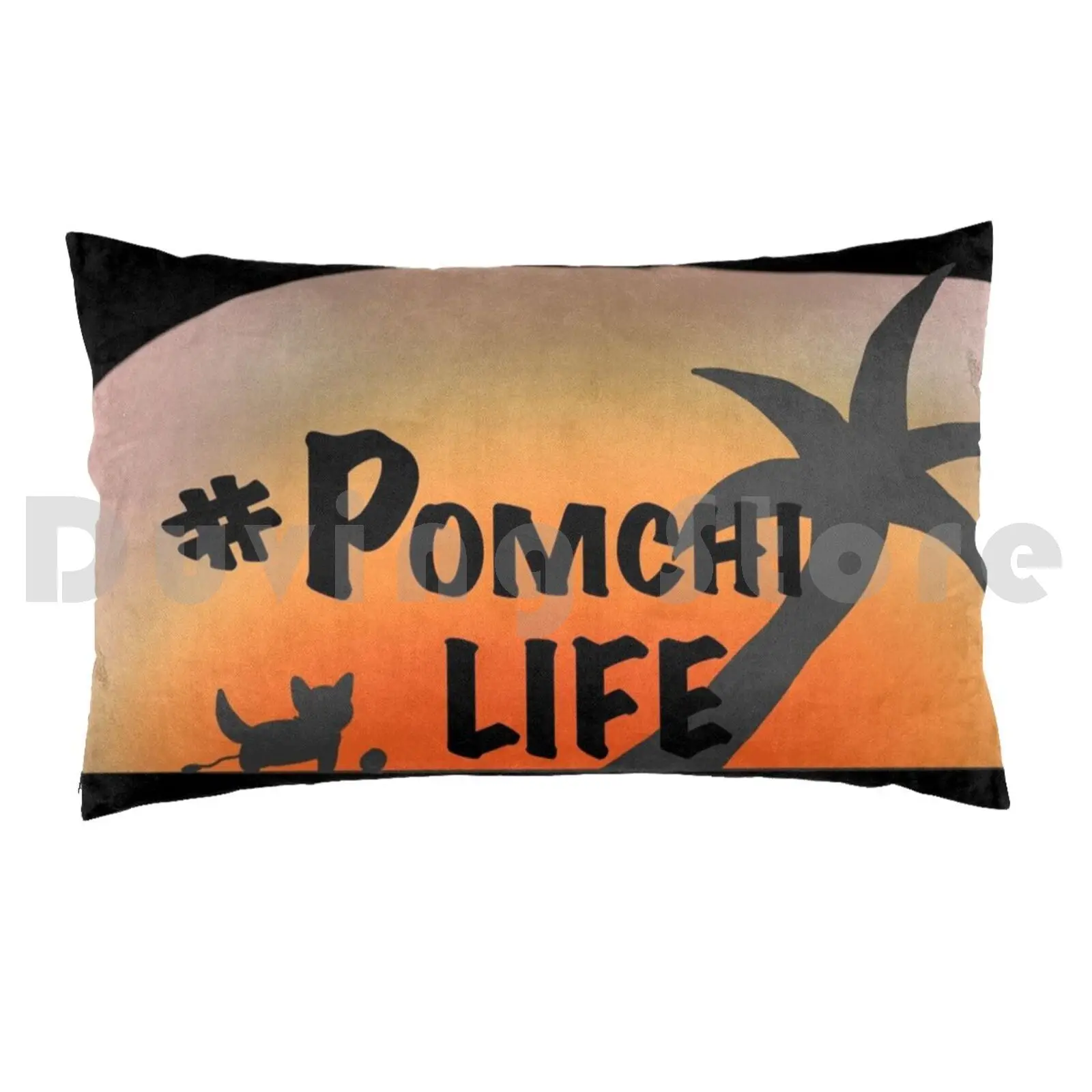 #pomchi Life | Summer Edition Pillow Case 20*30 Inch Pomchi Pomchi Life Life Pomeranian Chihuahua Dogs Dog