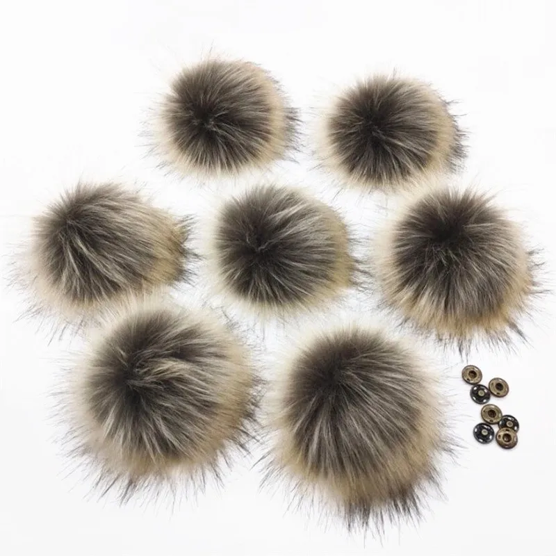 10pcs/lot Wholesale Artificial Fur Pom pom Fur 15cm DIY Hairball For Knitted Beanies Hat Cap Bags Shoes Clothes Accessories