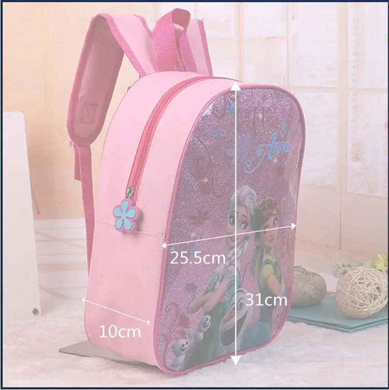 Cartoon princess children backpack kindergarten bag Frozen girl boy cars bag for school student storage book