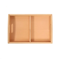 Wooden Montessori Sorting Tray W/ Compartments Kids Organization Learning Resource Matching Game Materials Educational Equipment