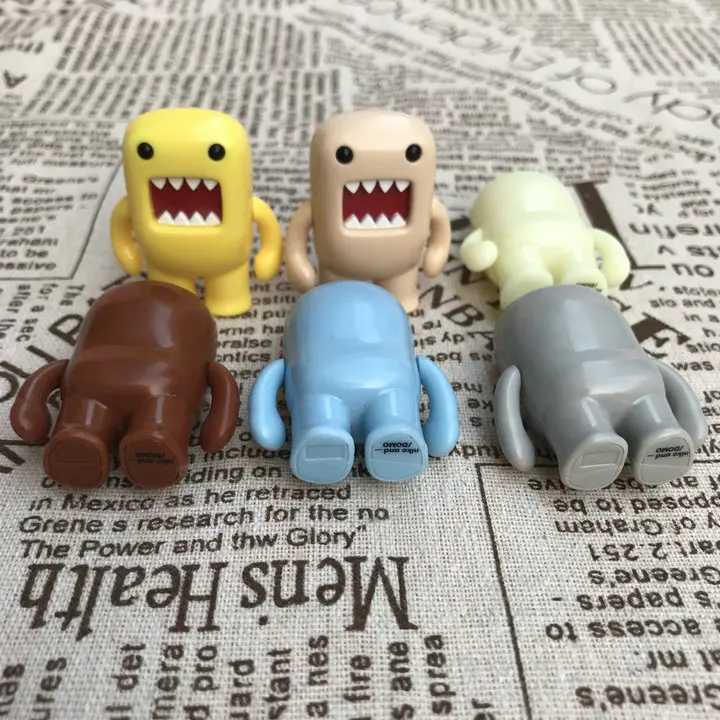 Cute Domo Kun Figure Toy Kawaii Anime PVC Figure Doll Kids Toys for Girls Boys Children Christmas Birthday Gift