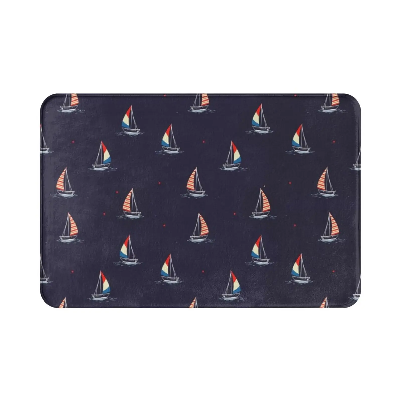 Sailboat Carpet Mat Rug Cushion Soft Amkrdh Sailboat Preppy Sailboat Preppy Yacht Boat Sailing Preppy Sailing