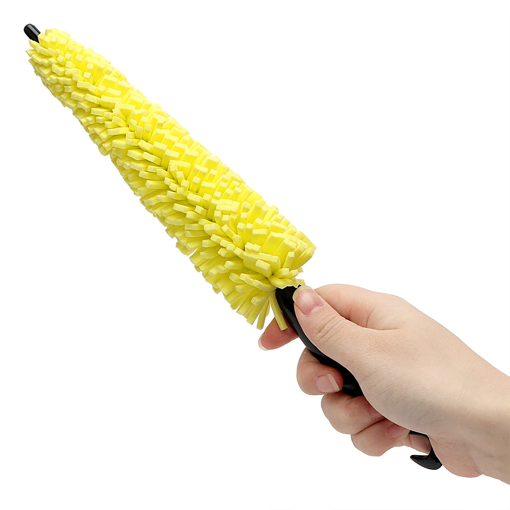 

Car Wash Sponges Plastic Handle Car Wheel Brush Tools Wheel Rims Tire Washing Brush Vehicle Cleaning Brush Auto Scrub Brush