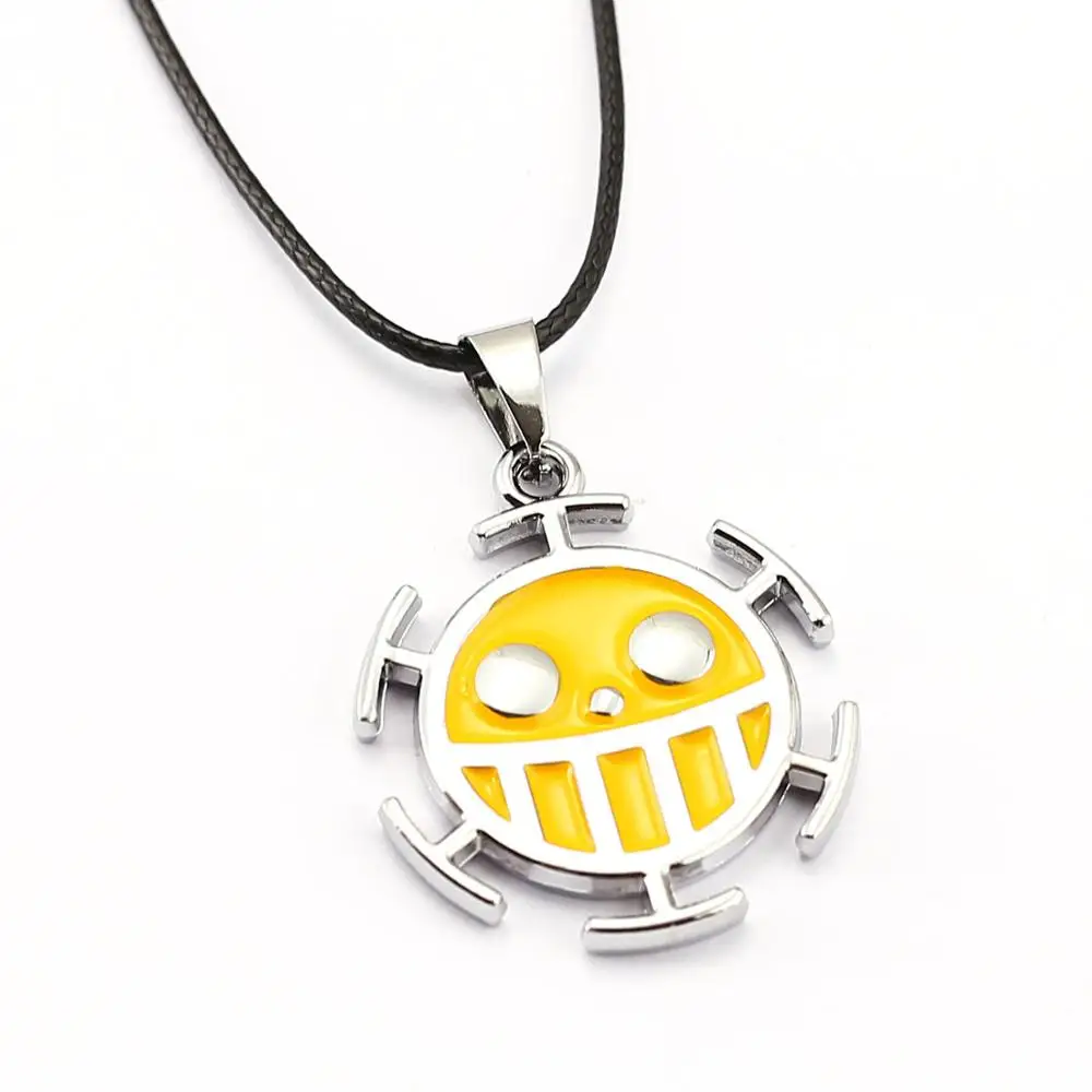 Anime One Piece Vintage Trafalgar Law Pendant Necklace Women Men Jewelry Figure Cosplay Toys