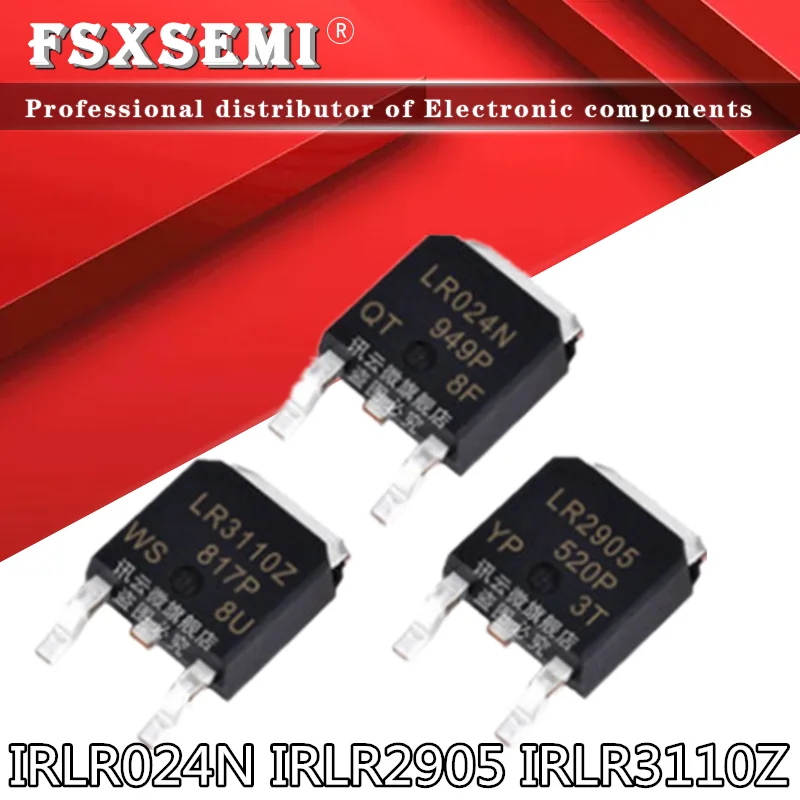 10 шт. IRLR024N IRLR2905 IRLR3110Z TO-252 LR024N LR2905 LR3110Z TO252 MOSFET
