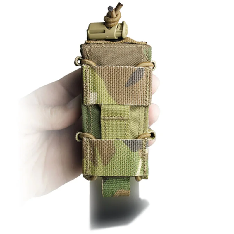 Outdoor Quick Molle Tasche mit Gummikordel Single Mag Pouch 762 556 9 #