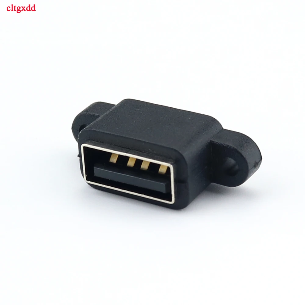 Cltgxdd 1Pcs 4Pin Waterproof USB 2.0 Charging Data Tail Built-in Interface Port Connector Plug Jack