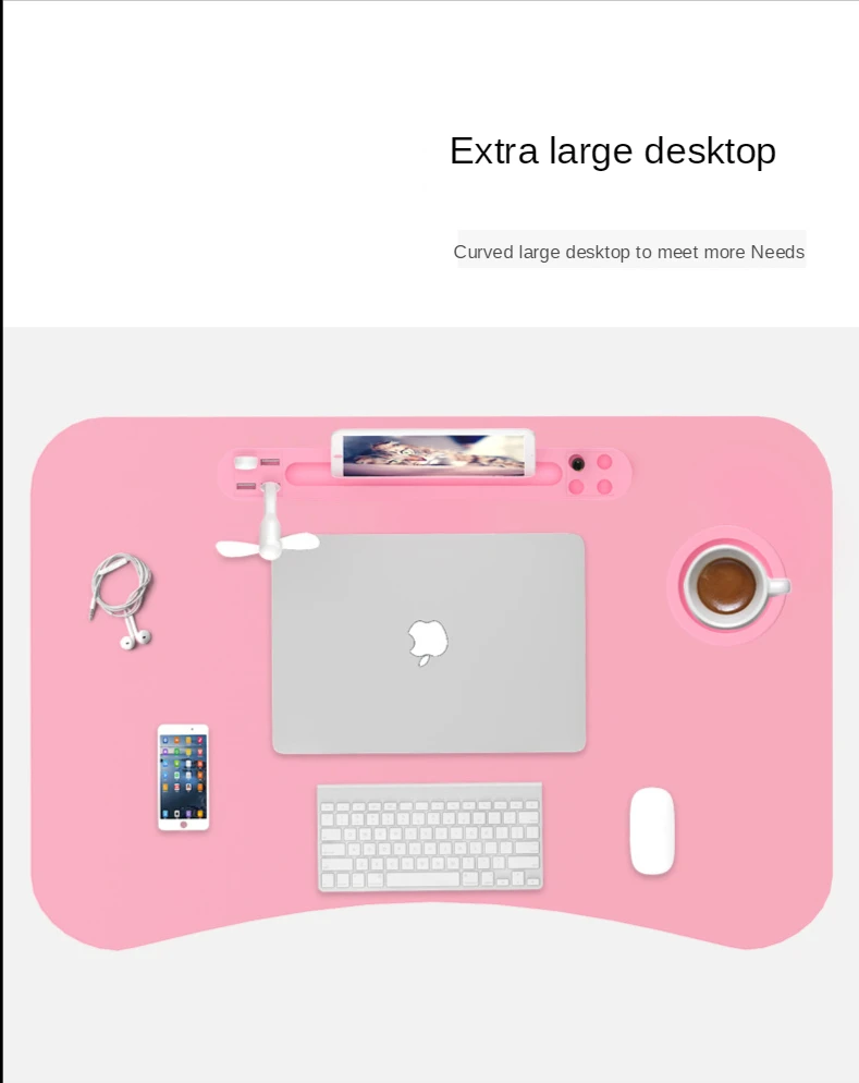Klappbarer Laptop-Schreibtisch für Zuhause, für Bett und Sofa, Laptop-Betttablett, Tisch, Schreibtisch, tragbarer Schoßschreibtisch zum Arbeitszimmer und Lesen, Bett-Tablett-Tisch – Detail 10
