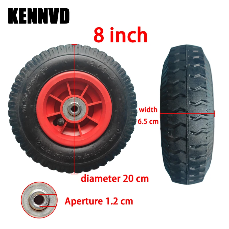 8 Inch Điện Xe Máy Bơm Hơi Lốp Xe kid Điện Của Xe Ba Bánh Bánh Xe Cao Su Xe Hơi Lốp Xe 20 Cm