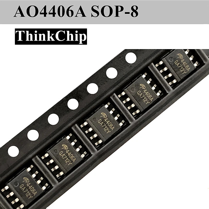 

(10 pcs) AO4406 AO4406A 4406 SOP-8 SMD N channel MOS-FET 30V 13A NEW original