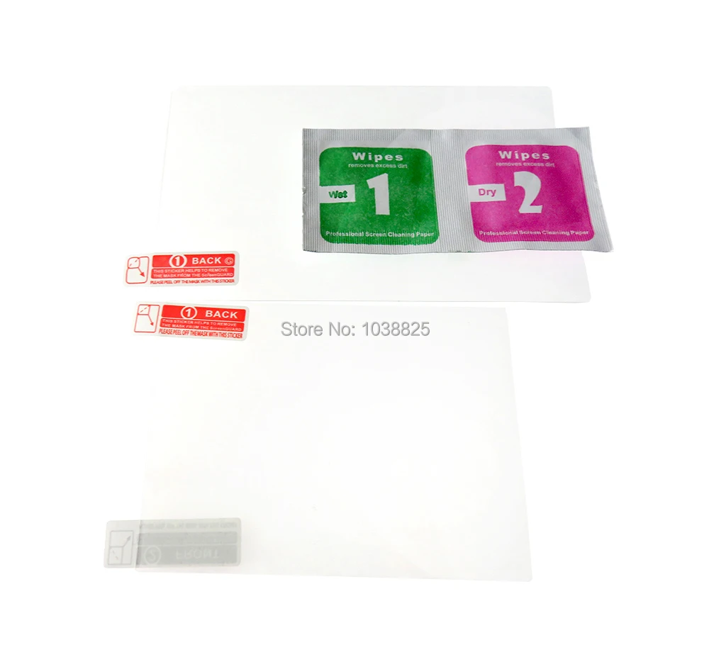 Top Tempered Glass LCD Screen Protector+Bottom PET Clear Full Cover Protective Film Guard for Nintendo 3DS XL/LL 3DSXL/3DSLL