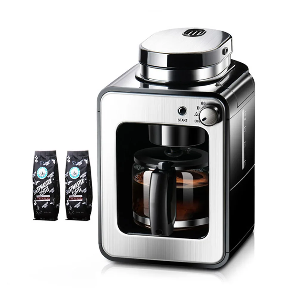 Freshly Ground Coffee Machine Household Automatic All-In-One Machine Bean Powder Dual-Use American Mini Coffee Machine