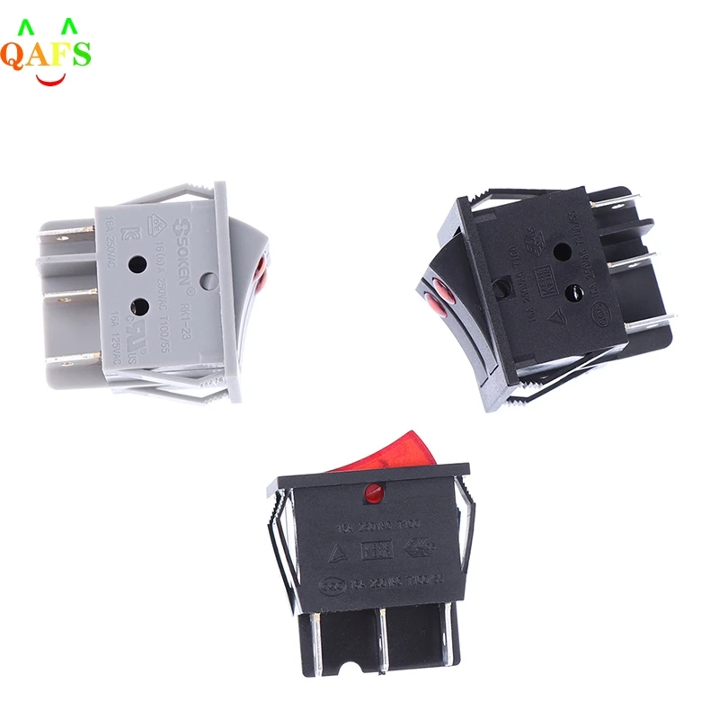 RK1-23 Oil Heater Switch ON/OFF  Rocker Switch 250V/16A With Double Buttons 1Pcs