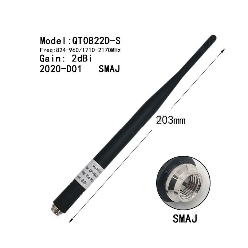 

Network antenna QT0822D-S SMA-J Male 2G 3G GSM Radio external antenna For SOUTH RTK Receiver South G1