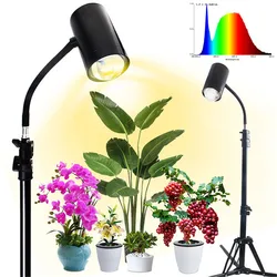 Treppiede in piedi dimmerabile 20W LED luce crescente rosso/blu/giorno bianco lampada da terra a spettro completo per la fioritura delle piantine