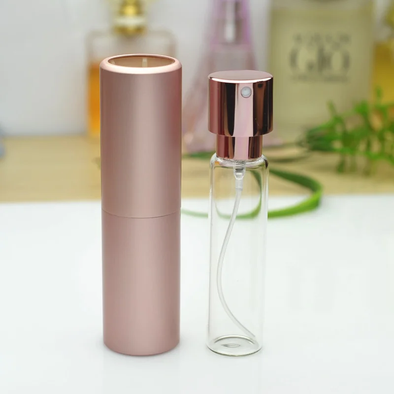 Portable Mini Perfume Glass Bottle, Aluminum Spray Atomizer, Empty Metal, Atomiser Sprayer, Outdoor, 20ml, 1Pc