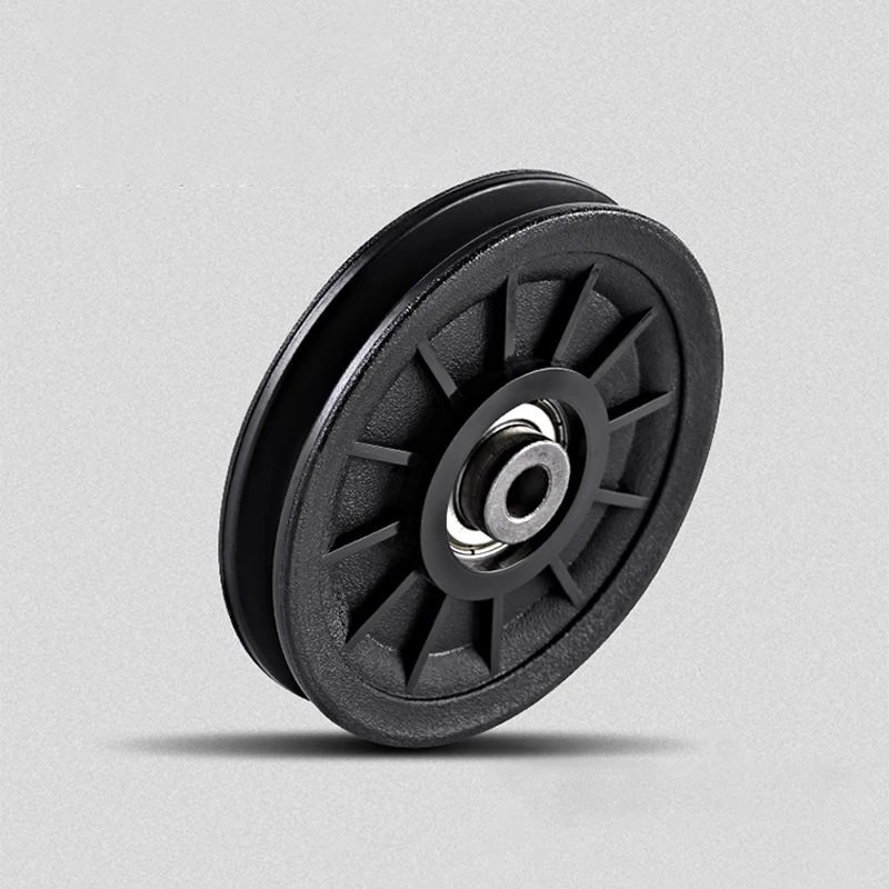 50mm-100mm Diameter Fitness Pulley Accessories DIY Home Gym Fitness Cable Machine Equipments Universal Nylon Bearing Wheel Parts