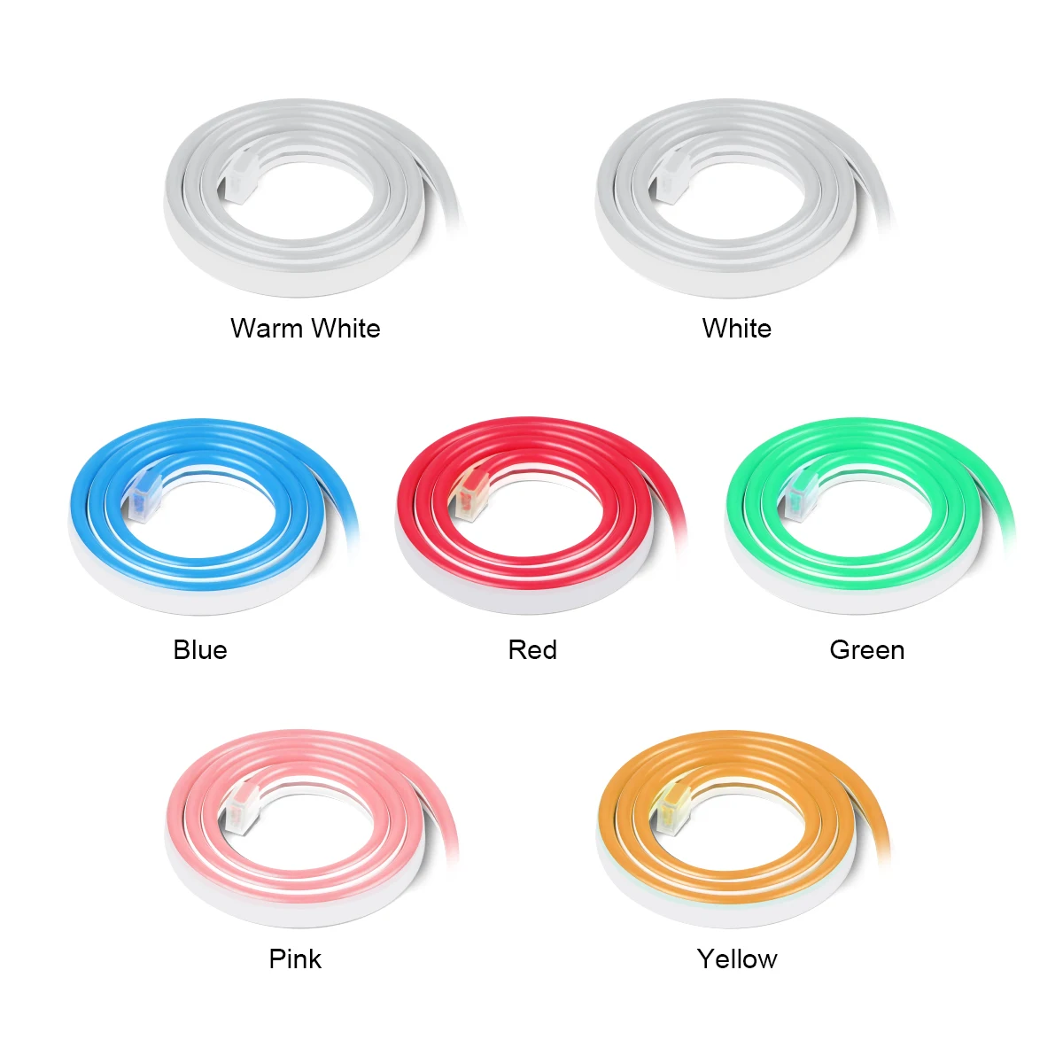 12V นีออน LED Strip Light พร้อมรีโมทคอนโทรล RF กันน้ํายืดหยุ่นเชือกหลอดโคมไฟสําหรับห้องนอนห้องนั่งเล่นตู้เสื้อผ้าตู้ Deco